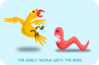 The Early Worm Gets The Bird Clip Art